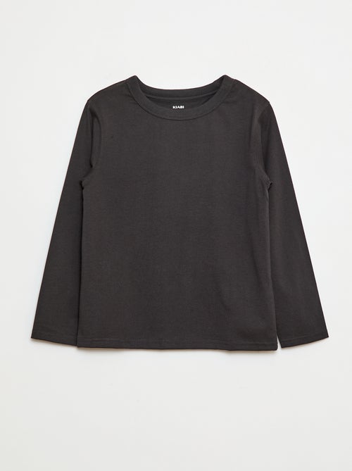 Effen T-shirt met lange mouwen - Kiabi
