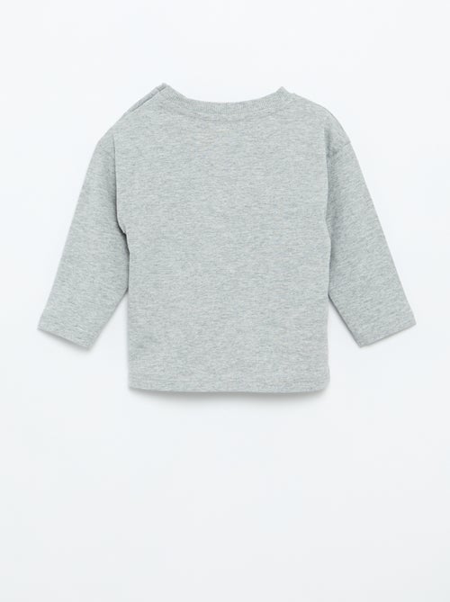 Effen T-shirt met lange mouwen - Kiabi