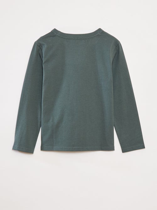 Effen T-shirt met lange mouwen - Kiabi