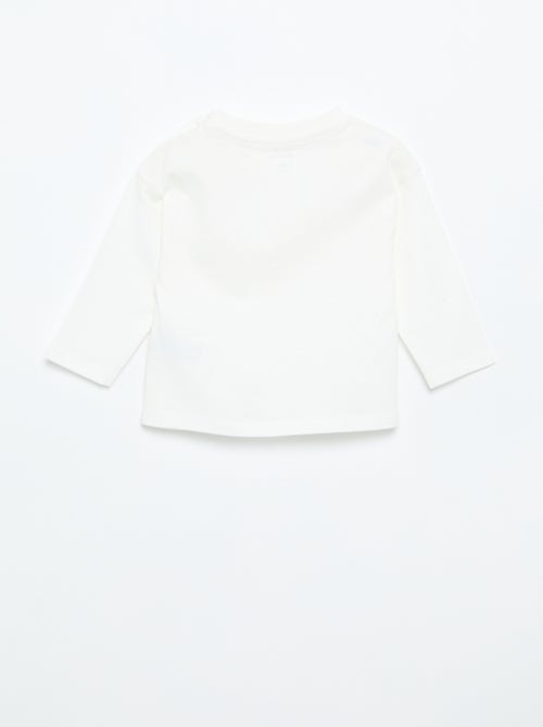 Effen T-shirt met lange mouwen - Kiabi