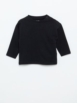 Effen T-shirt met lange mouwen