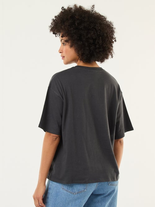 Effen T-shirt met Pink Floyd-print - Kiabi