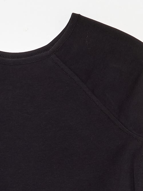 Effen T-shirt met raglanmouwen - Kiabi