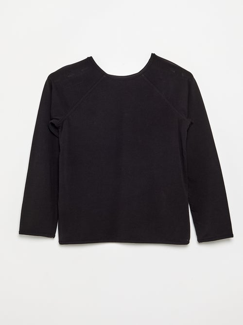 Effen T-shirt met raglanmouwen - Kiabi