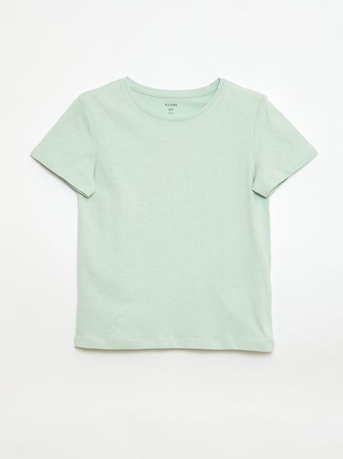 Effen T-shirt van jersey - Kiabi