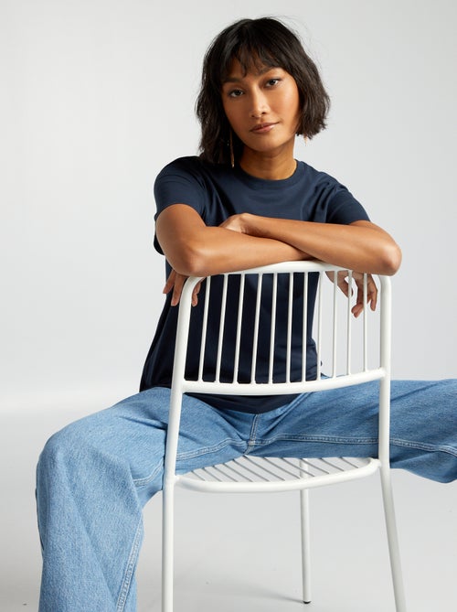 Effen T-shirt van jersey - Kiabi