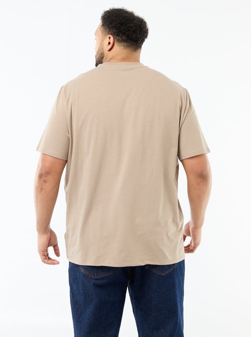 Effen T-shirt van jersey met ronde hals voor heren - Kiabi Effen T-shirt van jersey met ronde hals voor heren - Kiabi