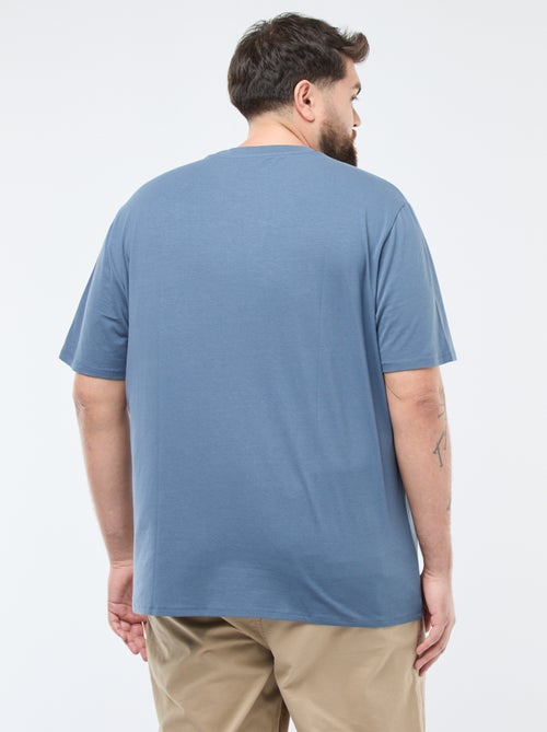Effen T-shirt van jersey met ronde hals voor heren - Kiabi