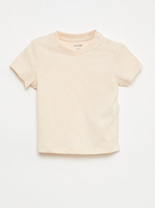 Effen T-shirt van jerseytricot - Kiabi