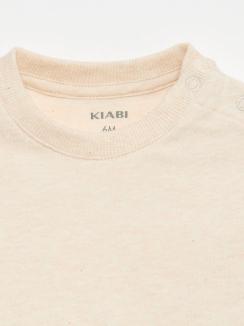 Effen T-shirt van jerseytricot - Kiabi