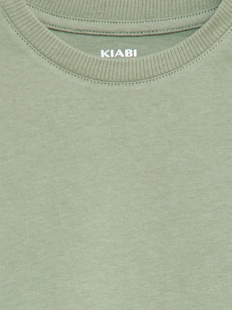 Effen T-shirt van jerseytricot Blauw - Kiabi