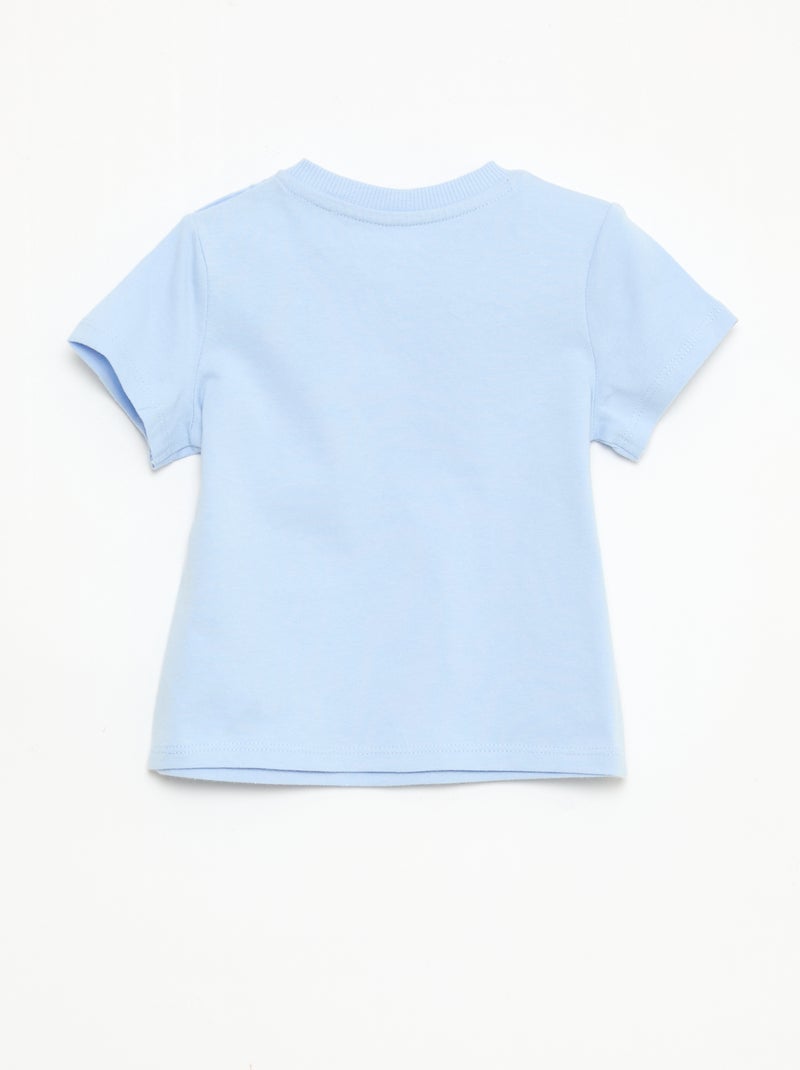 Effen T-shirt van jerseytricot Blauw - Kiabi