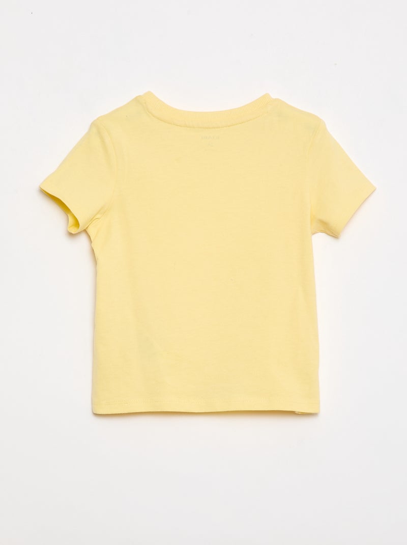Effen T-shirt van jerseytricot Geel - Kiabi