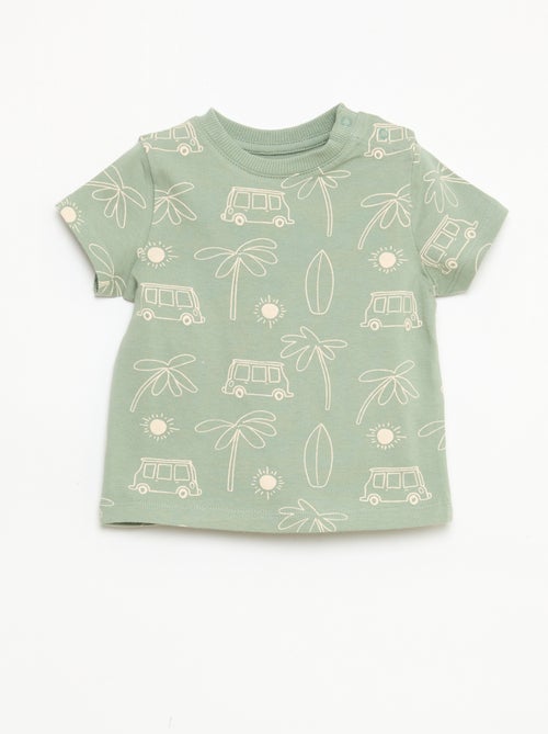Effen T-shirt van jerseytricot - Kiabi