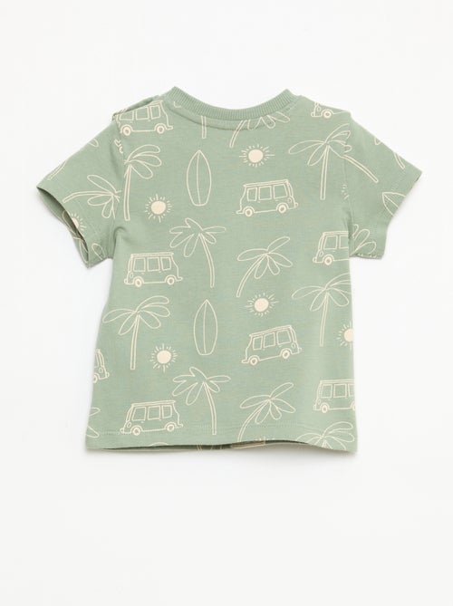 Effen T-shirt van jerseytricot - Kiabi