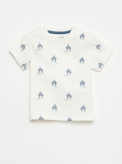 Effen T-shirt van jerseytricot - Kiabi