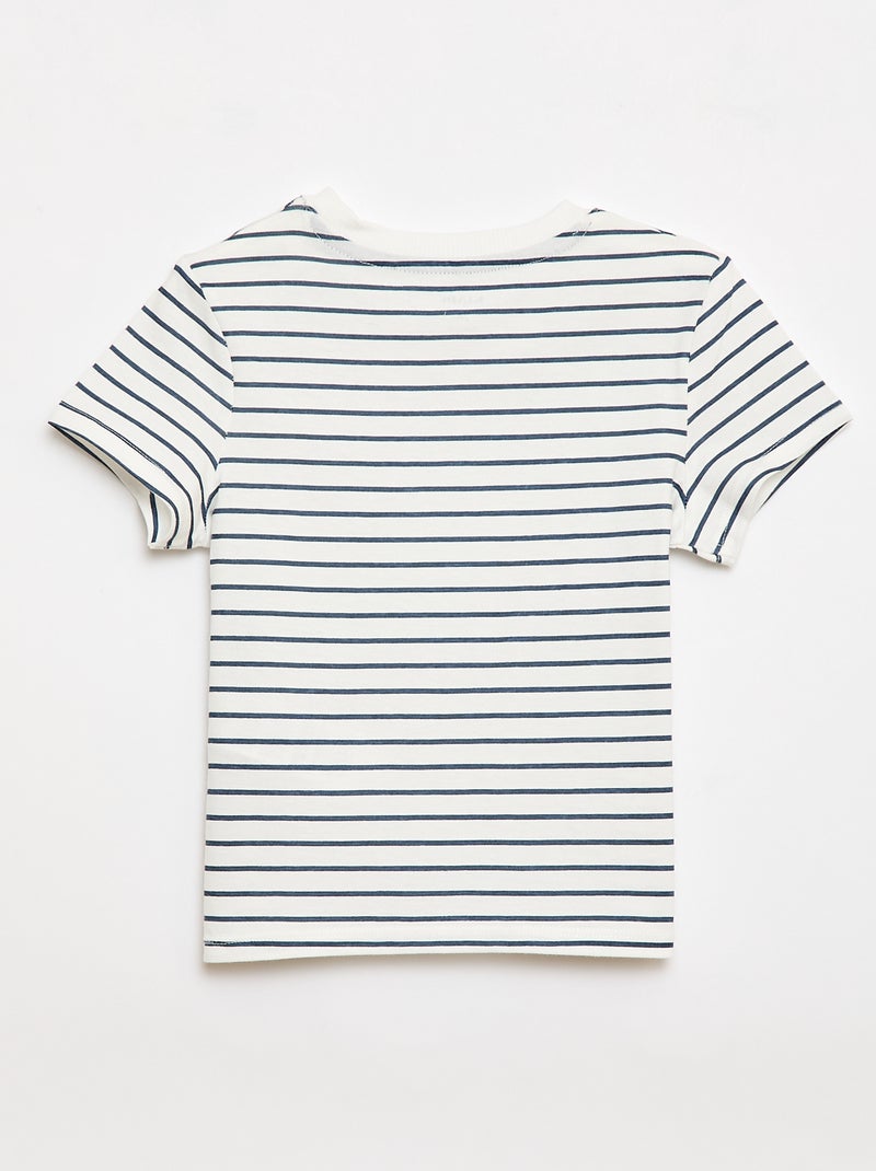 Effen T-shirt van jerseytricot Wit - Kiabi