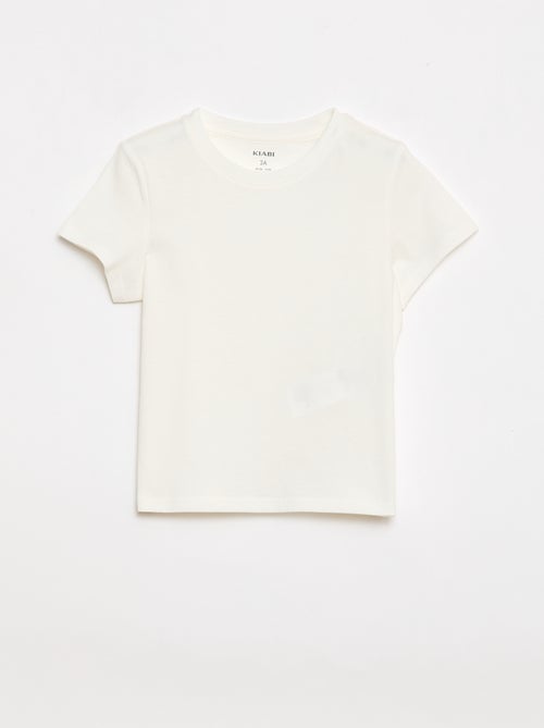 Effen T-shirt van jerseytricot - Kiabi