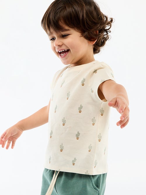 Effen T-shirt van jerseytricot - Kiabi