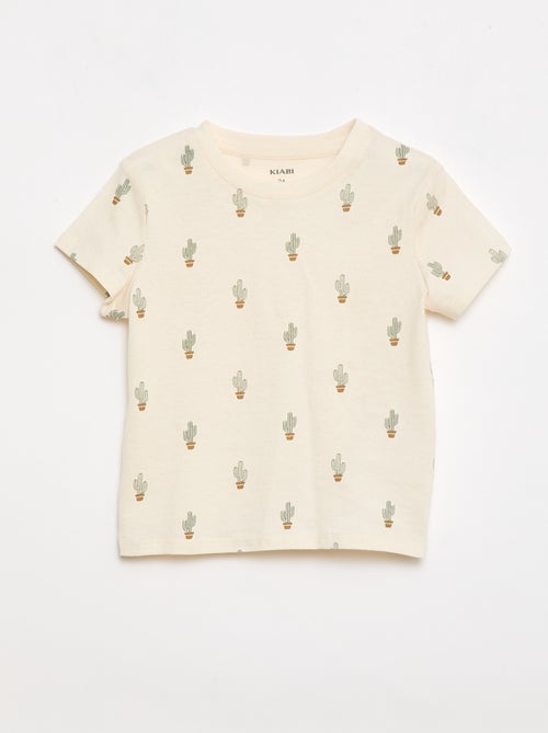 Effen T-shirt van jerseytricot - Kiabi