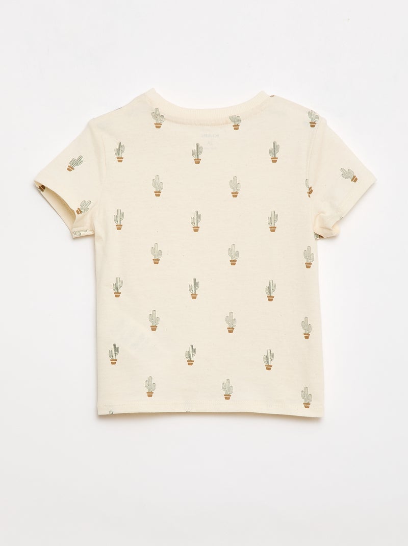 Effen T-shirt van jerseytricot Wit - Kiabi