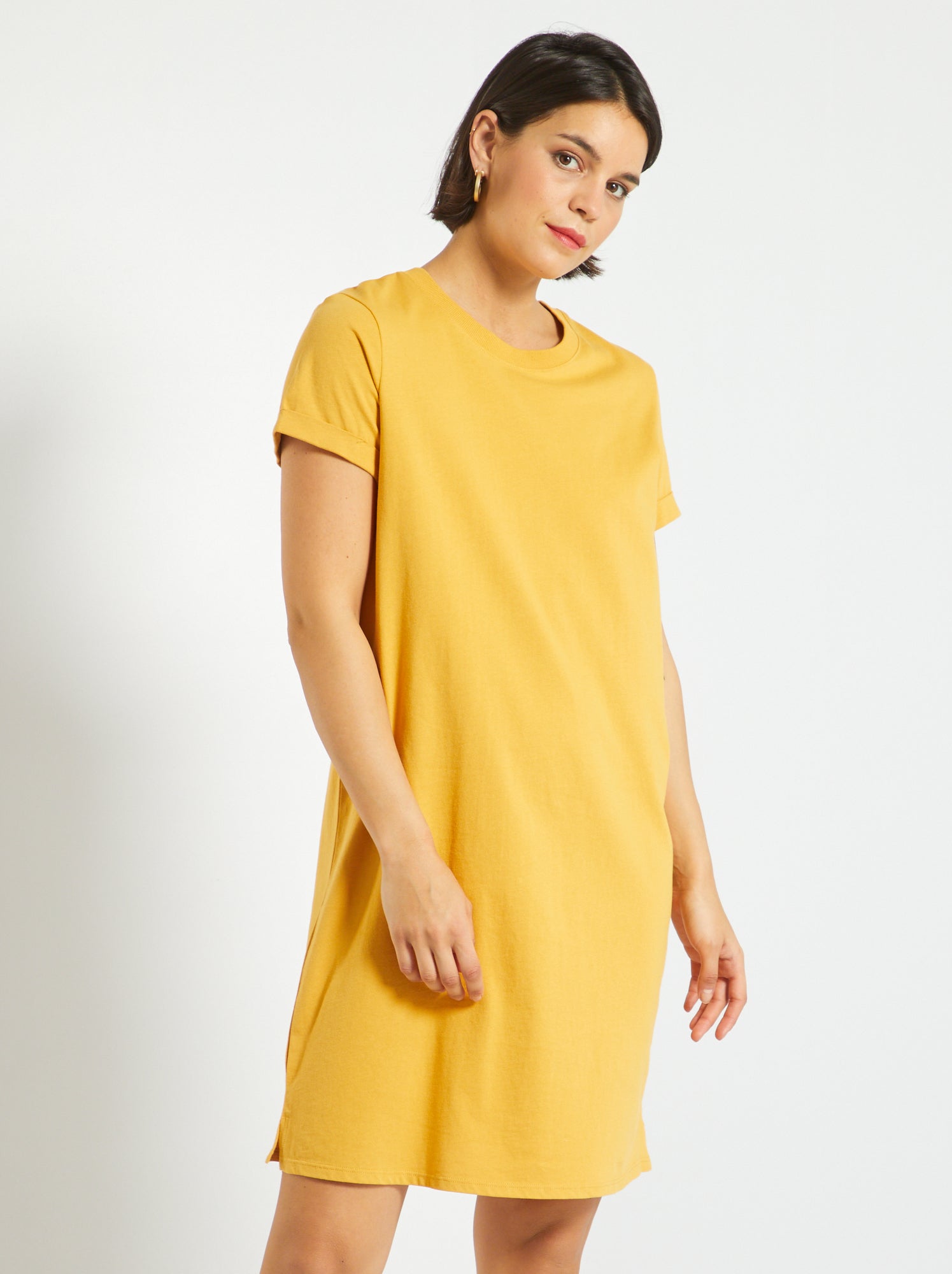 Effen T shirtjurk GEEL Kiabi 8.00