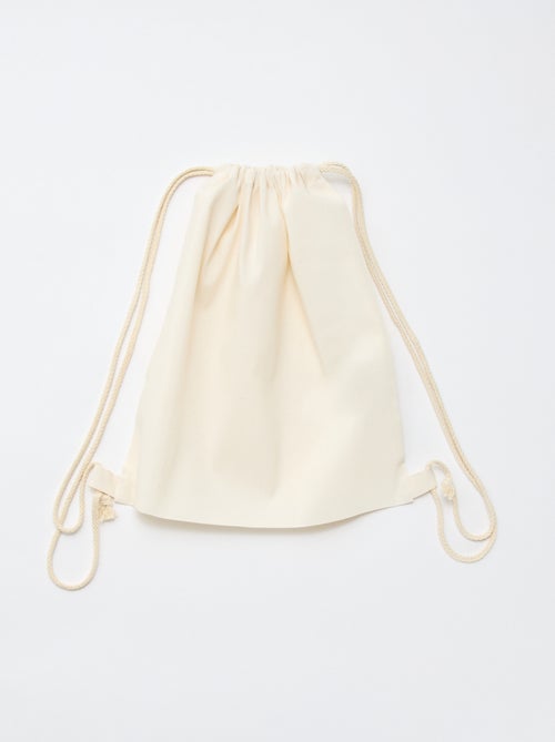 Effen tas met koordjes - Kiabi