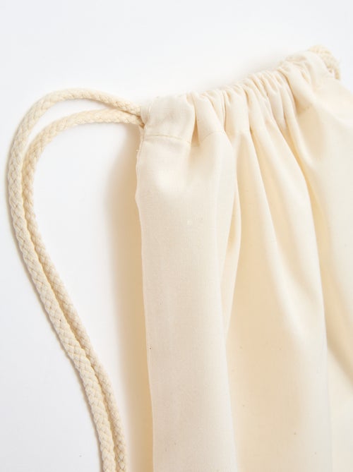 Effen tas met koordjes - Kiabi