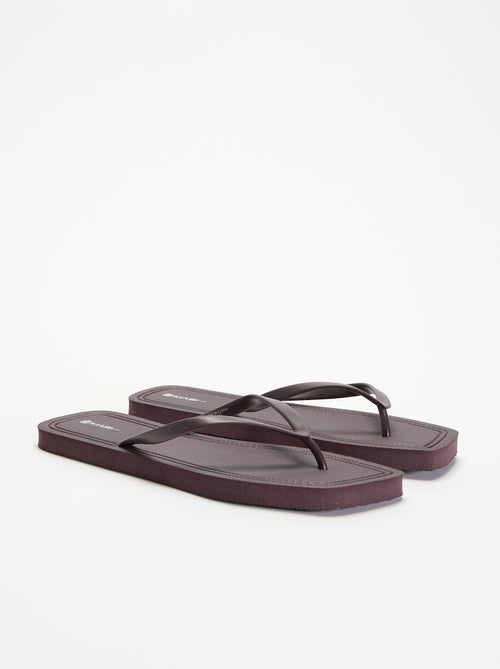 Effen teenslippers - Kiabi