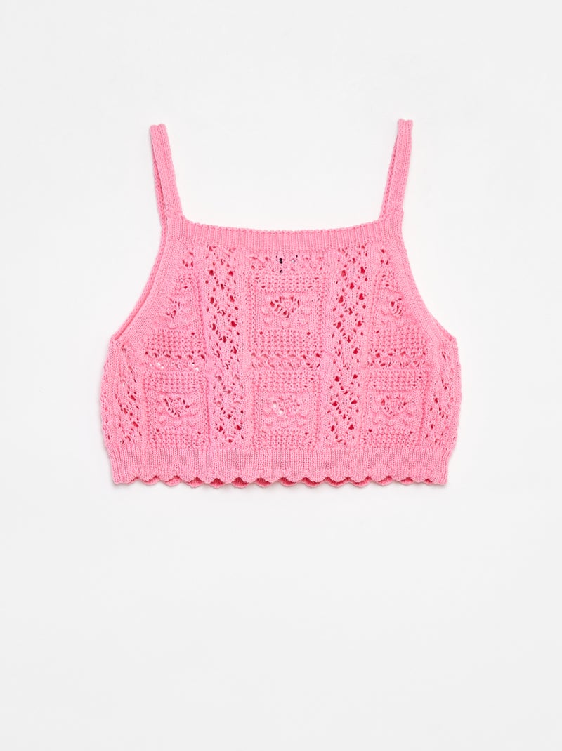 Effen top in haakwerk ROSE - Kiabi
