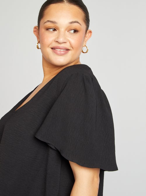 Effen top met korte mouw - Kiabi