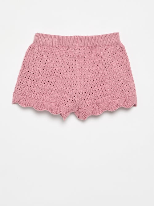 Effen tricot short - Kiabi
