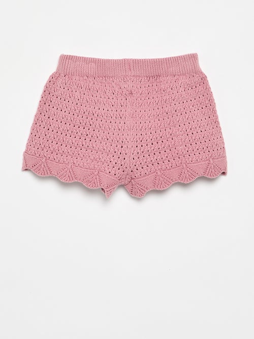 Effen tricot short - Kiabi