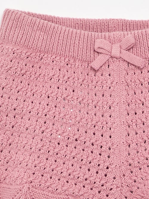 Effen tricot short - Kiabi