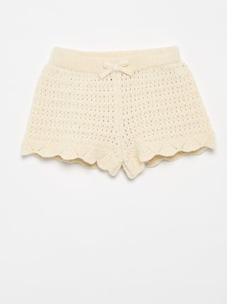 Effen tricot short