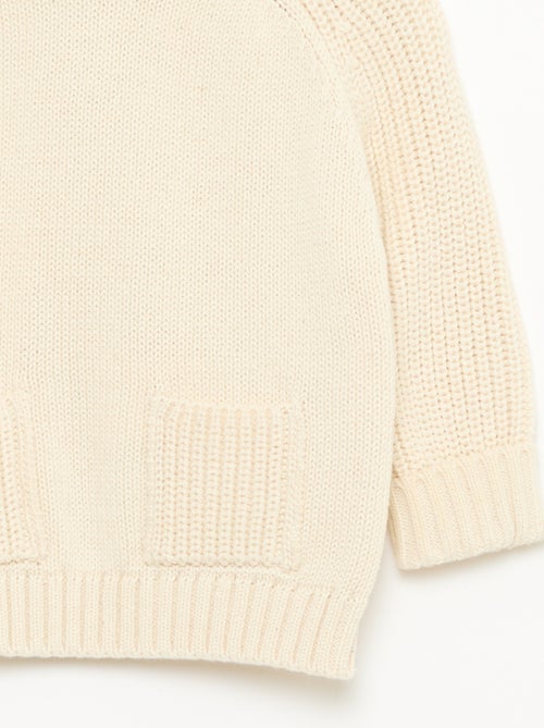 Effen tricot trui - Kiabi