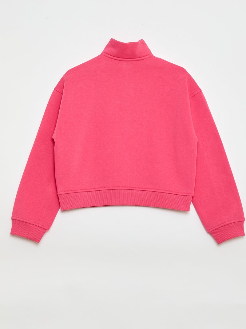 Effen trucker sweat Rose - Kiabi