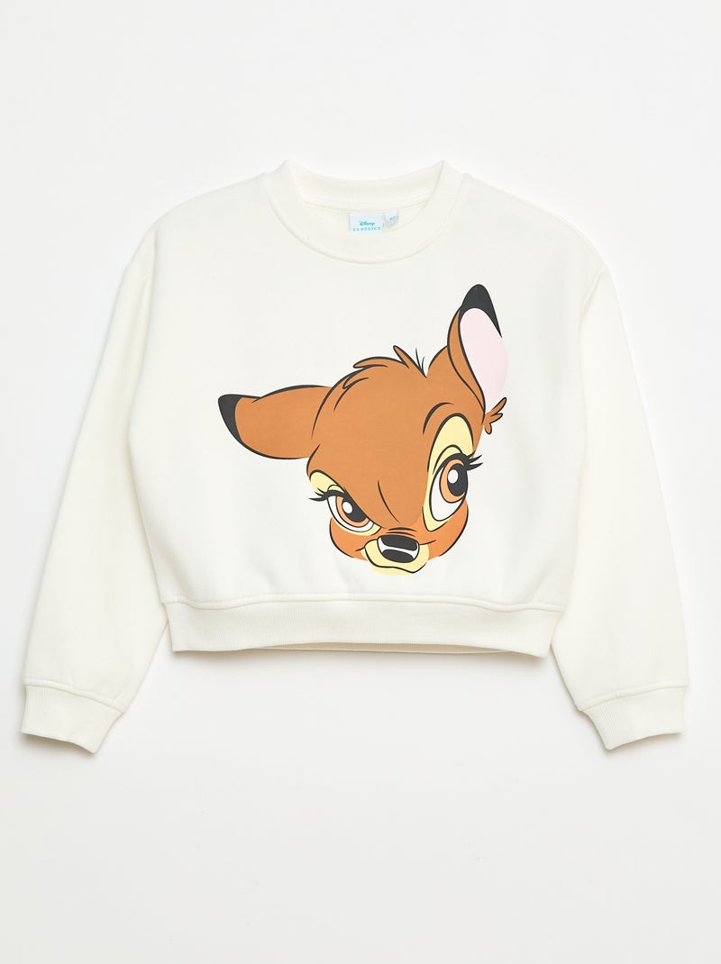 Effen trui 'Bambi' 'Disney' Wit - Kiabi