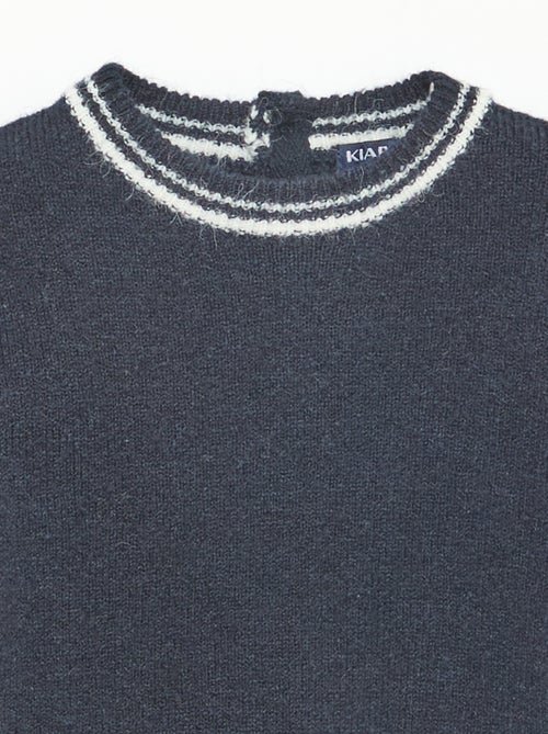 Effen trui met contrasterende boorden - Kiabi