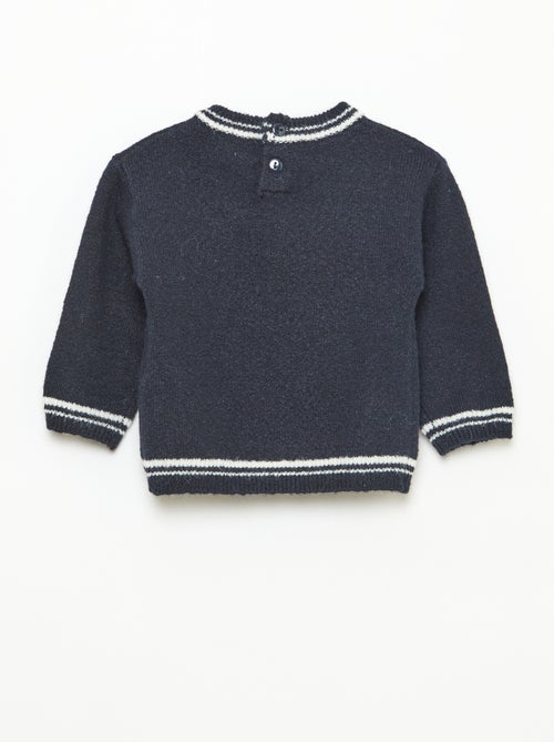 Effen trui met contrasterende boorden - Kiabi