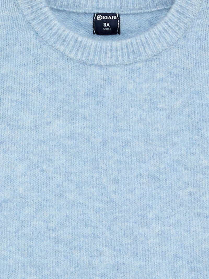 Effen trui met lange mouwen Blauw - Kiabi