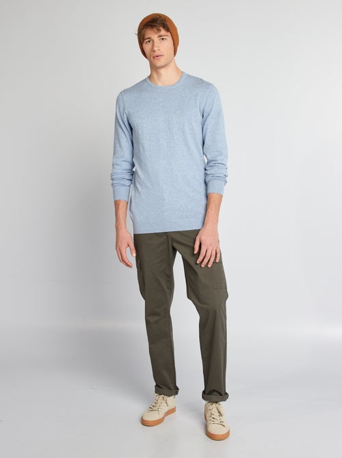 Effen trui met ronde hals +1m90 - Kiabi