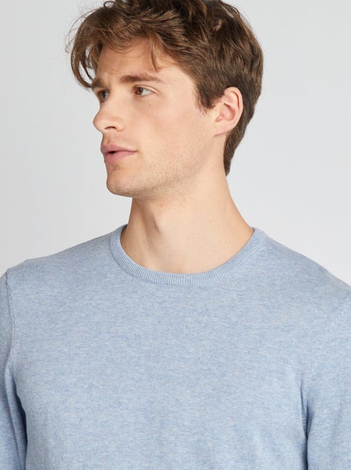 Effen trui met ronde hals +1m90 - Kiabi