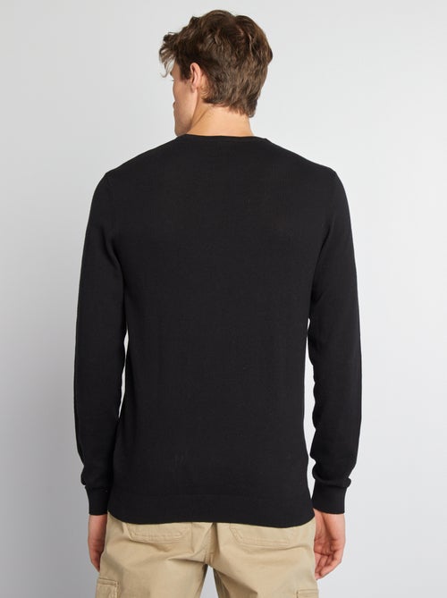 Effen trui met ronde hals +1m90 - Kiabi