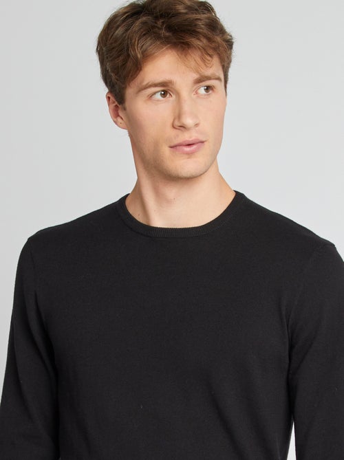 Effen trui met ronde hals +1m90 - Kiabi