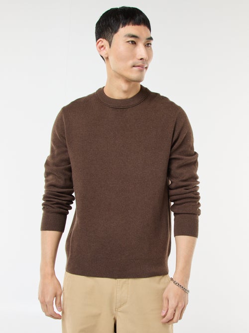 Effen trui met ronde hals - Kiabi