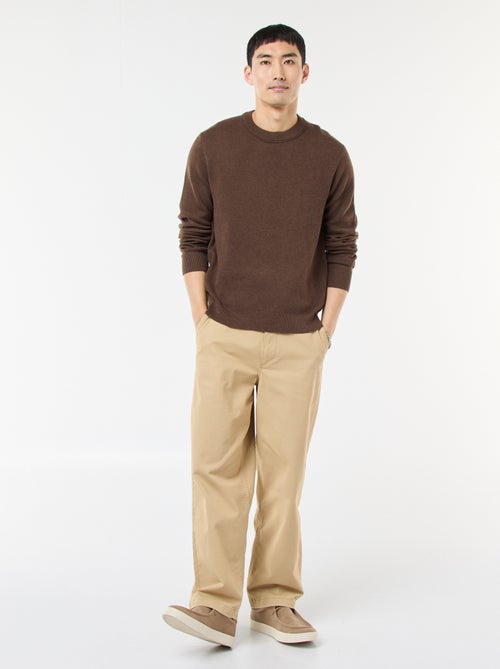 Effen trui met ronde hals - Kiabi