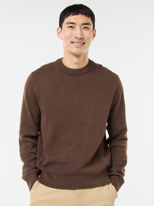 Effen trui met ronde hals - Kiabi