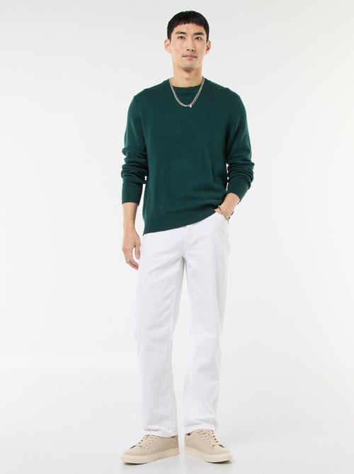 Effen trui met ronde hals - Kiabi