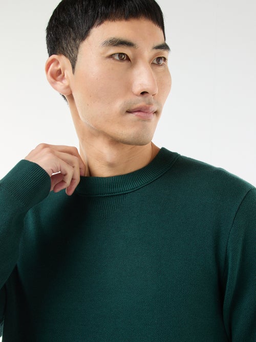 Effen trui met ronde hals - Kiabi